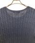 中古・古着 RALPH LAUREN (ラルフローレン) コットンケーブルニット ネイビー サイズ:XXL：5000円