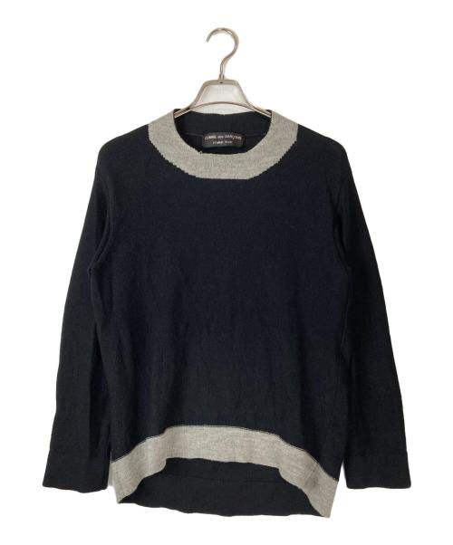 COMME des GARCONS HOMME PLUS（コムデギャルソンオムプリュス）COMME des GARCONS HOMME PLUS (コムデギャルソンオムプリュス) ウールニット ブラック サイズ:FREEの古着・服飾アイテム