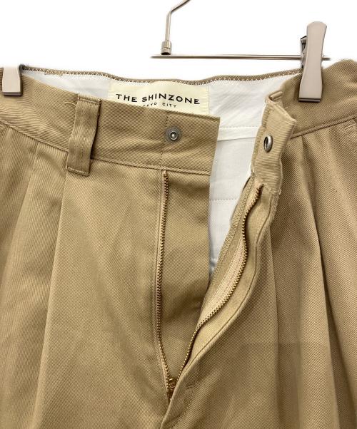 THE SHINZONE（ザ シンゾーン）THE SHINZONE (ザ シンゾーン) タックパンツ ベージュ サイズ:34の古着・服飾アイテム