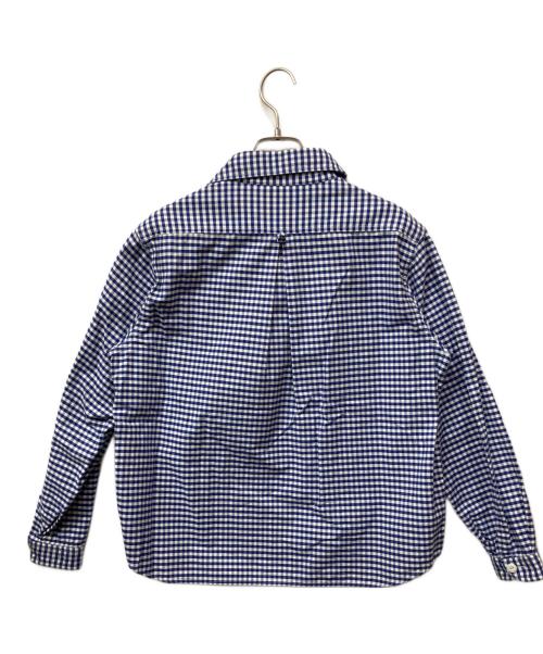 DANTON（ダントン）DANTON (ダントン) 丸襟プルオーバーシャツ ブルー サイズ:36の古着・服飾アイテム