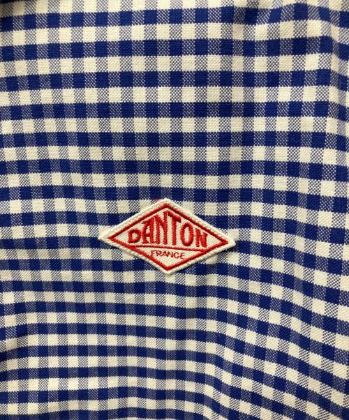 DANTON（ダントン）DANTON (ダントン) 丸襟プルオーバーシャツ ブルー サイズ:36の古着・服飾アイテム
