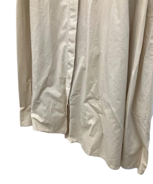 CB CRESTBRIDGE（シービークレストブリッジ）CB CRESTBRIDGE (シービークレストブリッジ) バンドカラーシャツワンピース ベージュ サイズ:Sの古着・服飾アイテム