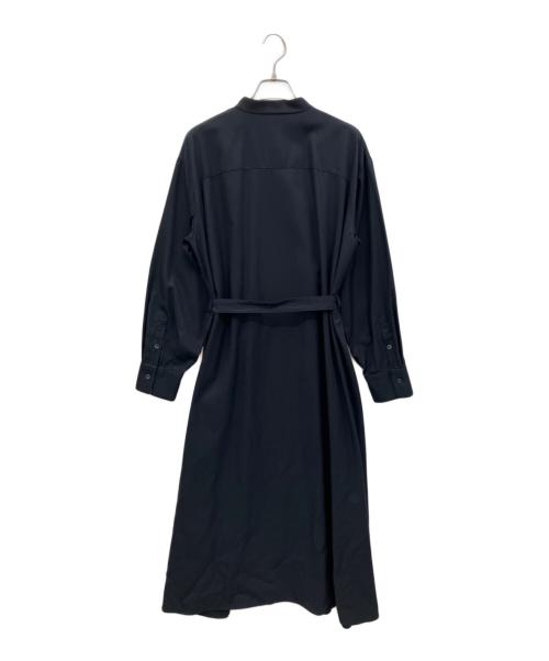 CB CRESTBRIDGE（シービークレストブリッジ）CB CRESTBRIDGE (シービークレストブリッジ) バンドカラーシャツワンピース ネイビー サイズ:Mの古着・服飾アイテム