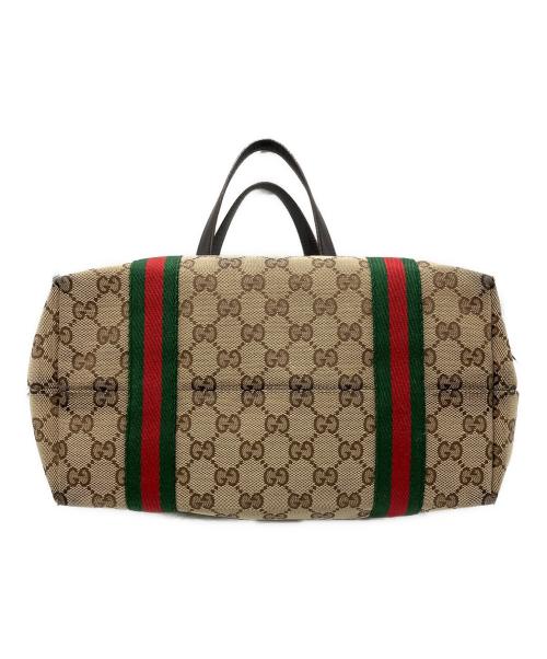 GUCCI（グッチ）GUCCI (グッチ) チャーム付トートバッグ ベージュの古着・服飾アイテム