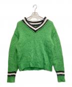 stussyステューシー）の古着「Mohair Tennis Sweater」｜グリーン