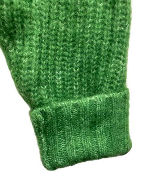 stussy（ステューシー）stussy (ステューシー) Mohair Tennis Sweater グリーン サイズ:Mの古着・服飾アイテム