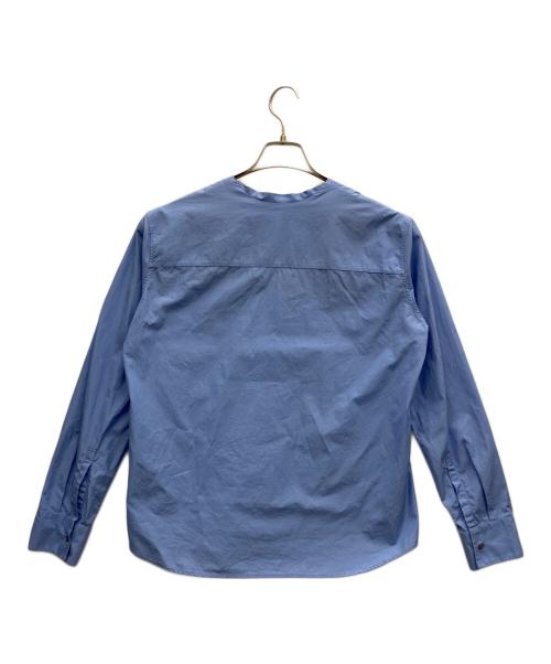 JIL SANDER（ジルサンダー）JIL SANDER (ジルサンダー) Vネックプルオーバーブラウス ブルー サイズ:34の古着・服飾アイテム