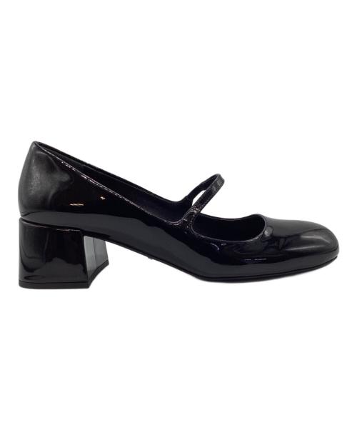 PRADA（プラダ）PRADA (プラダ) パテントレザーパンプス ブラック サイズ:35 1/2の古着・服飾アイテム