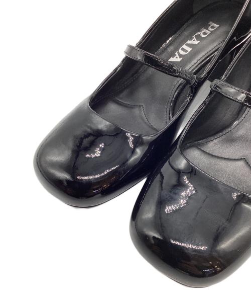 PRADA（プラダ）PRADA (プラダ) パテントレザーパンプス ブラック サイズ:35 1/2の古着・服飾アイテム