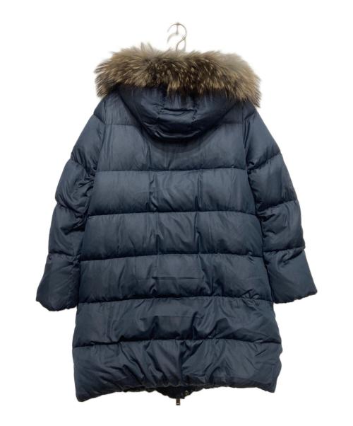 STANZA DOLCE（スタンザドルチェ）STANZA DOLCE (スタンザドルチェ) ファー付ダウンコート ネイビー サイズ:SIZE 38の古着・服飾アイテム