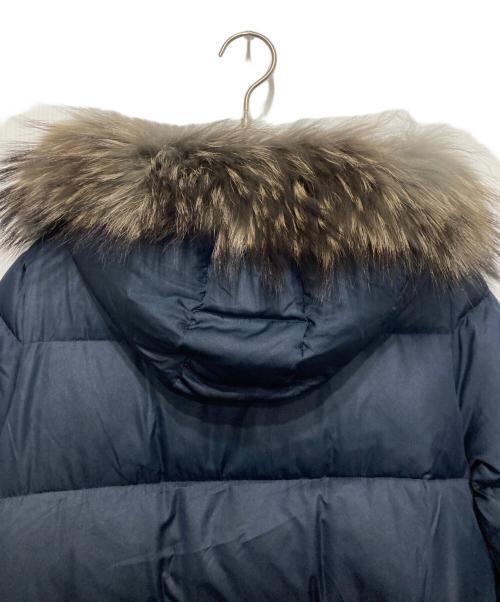 STANZA DOLCE（スタンザドルチェ）STANZA DOLCE (スタンザドルチェ) ファー付ダウンコート ネイビー サイズ:SIZE 38の古着・服飾アイテム