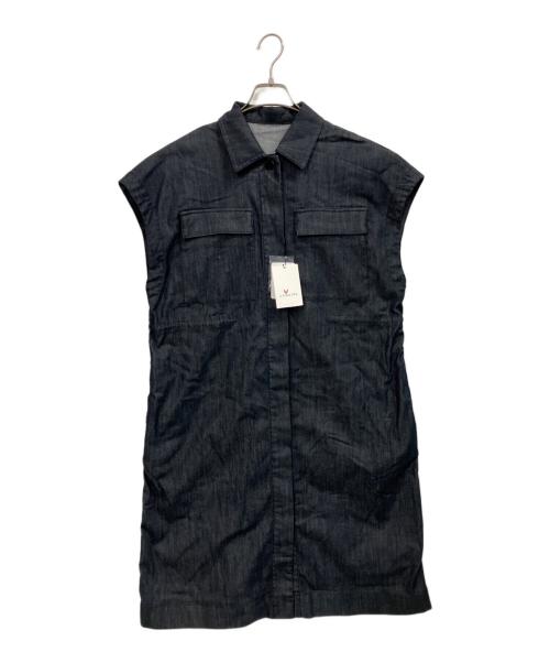 L'EQUIPE（レキップ）L'EQUIPE (レキップ) デニムロングシャツワンピース インディゴ サイズ:38 未使用品の古着・服飾アイテム