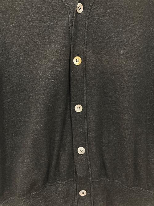 COMME des GARCONS HOMME（コムデギャルソン オム）COMME des GARCONS HOMME (コムデギャルソン オム) Vネックカーディガン チャコールグレー サイズ:表記なし(実寸を参照ください)の古着・服飾アイテム