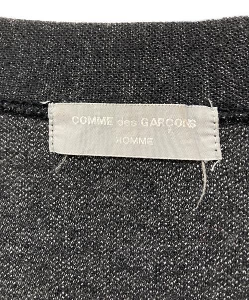 COMME des GARCONS HOMME（コムデギャルソン オム）COMME des GARCONS HOMME (コムデギャルソン オム) Vネックカーディガン チャコールグレー サイズ:表記なし(実寸を参照ください)の古着・服飾アイテム