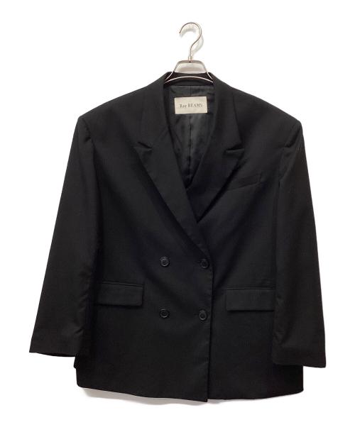 RAY BEAMS（レイ ビームス）RAY BEAMS (レイ ビームス) 4ボタン ダブル ビッグ ジャケット ブラック サイズ:1の古着・服飾アイテム