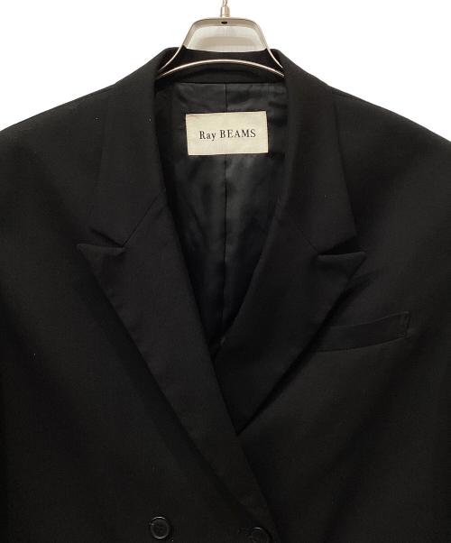 RAY BEAMS（レイ ビームス）RAY BEAMS (レイ ビームス) 4ボタン ダブル ビッグ ジャケット ブラック サイズ:1の古着・服飾アイテム