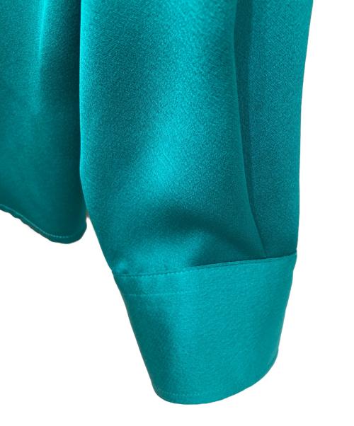 AMI Alexandre Mattiussi（アミアレクサンドルマテュッシ）AMI Alexandre Mattiussi (アミアレクサンドルマテュッシ) サテンシャツ グリーン サイズ:37の古着・服飾アイテム