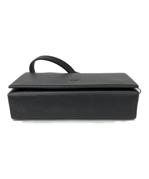 AMI Alexandre Mattiussi（アミアレクサンドルマテュッシ）AMI Alexandre Mattiussi (アミアレクサンドルマテュッシ) スクエアレザーショルダーバッグ ブラックの古着・服飾アイテム