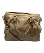 PRADAプラダ）の古着「2WAYバッグ」｜ベージュ