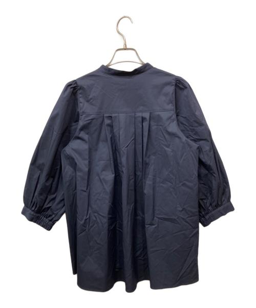 NOLLEY'S sophi（ノーリーズソフィー）NOLLEY'S sophi (ノーリーズソフィー) パール釦シャツブラウス ネイビー サイズ:38の古着・服飾アイテム