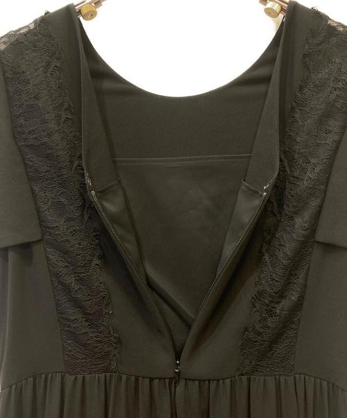 CELFORD（セルフォード）CELFORD (セルフォード) レースコンビジョーゼットドレス ブラック サイズ:36の古着・服飾アイテム