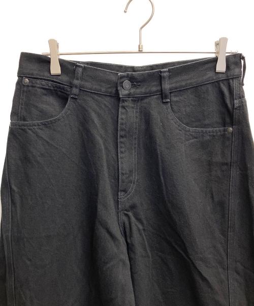 LAD MUSICIAN（ラッドミュージシャン）LAD MUSICIAN (ラッドミュージシャン) TAPERED WIDE PANTS ブラック サイズ:46の古着・服飾アイテム