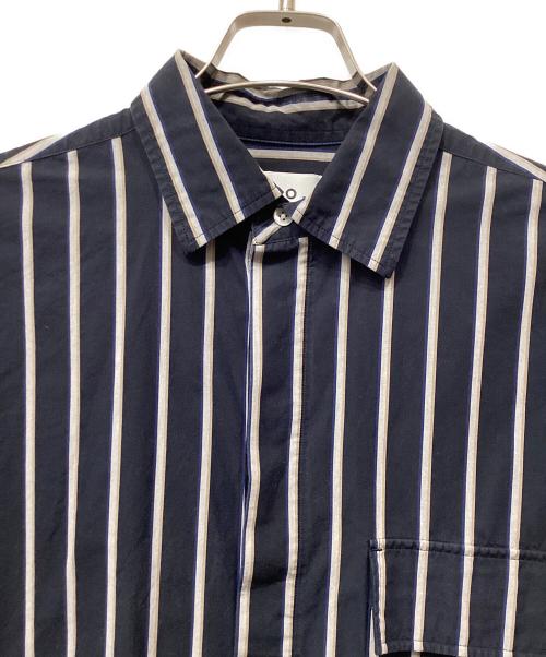 no.（ナンバー）no. (ナンバー) REPLAY (リプレイ) OVERSIZE STRIPE SHIRTS ネイビー サイズ:1の古着・服飾アイテム