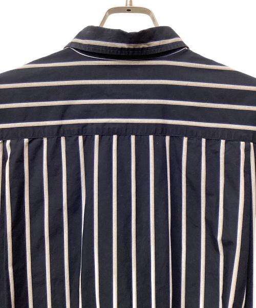 no.（ナンバー）no. (ナンバー) REPLAY (リプレイ) OVERSIZE STRIPE SHIRTS ネイビー サイズ:1の古着・服飾アイテム