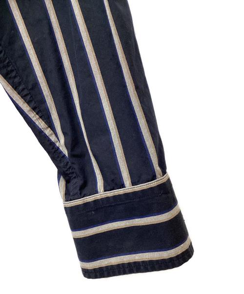 no.（ナンバー）no. (ナンバー) REPLAY (リプレイ) OVERSIZE STRIPE SHIRTS ネイビー サイズ:1の古着・服飾アイテム