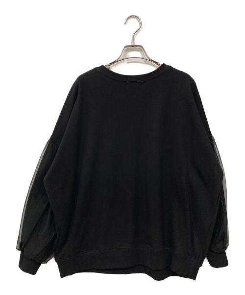 Loungedress（ラウンジドレス）Loungedress (ラウンジドレス) チュールスウェットプルオーバー ブラック サイズ:Freeの古着・服飾アイテム