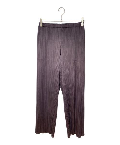 PLEATS PLEASE（プリーツプリーズ）PLEATS PLEASE (プリーツプリーズ) プリーツパンツ パープル サイズ:3の古着・服飾アイテム
