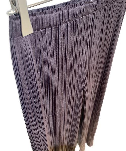PLEATS PLEASE（プリーツプリーズ）PLEATS PLEASE (プリーツプリーズ) プリーツパンツ パープル サイズ:3の古着・服飾アイテム