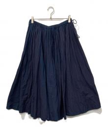 45R（フォーティファイブ・アール）の古着「スーピマオーガニックバチストのプリーツイージースカート」｜インディゴ