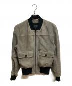 DOLCE & GABBANAドルチェ＆ガッバーナ）の古着「ゴートスエードジャケット」｜グレー