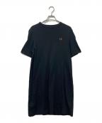 FRED PERRYフレッドペリー）の古着「Taped Insert Sleeve Dress」｜ブラック