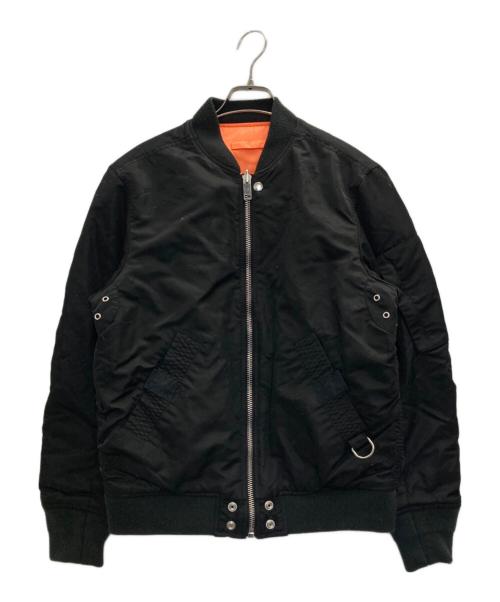 DIESEL（ディーゼル）DIESEL (ディーゼル) ダメージ加工リバーシブルフライトボンバージャケット ブラック サイズ:ＸＳの古着・服飾アイテム