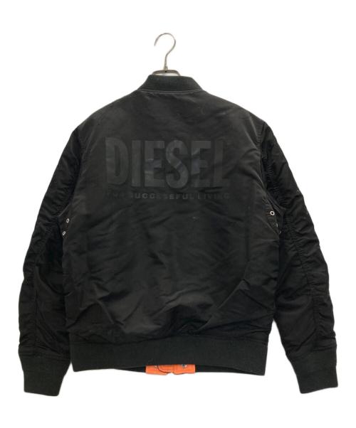 DIESEL（ディーゼル）DIESEL (ディーゼル) ダメージ加工リバーシブルフライトボンバージャケット ブラック サイズ:ＸＳの古着・服飾アイテム