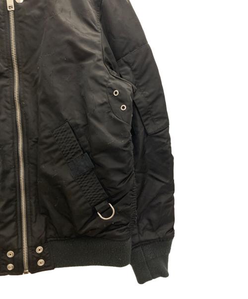 DIESEL（ディーゼル）DIESEL (ディーゼル) ダメージ加工リバーシブルフライトボンバージャケット ブラック サイズ:ＸＳの古着・服飾アイテム