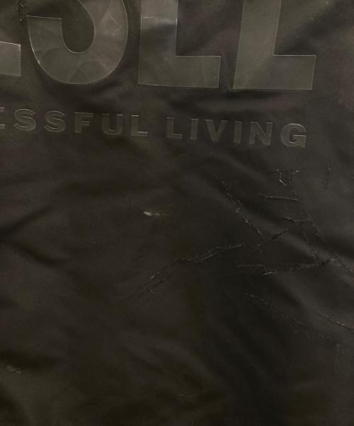 DIESEL（ディーゼル）DIESEL (ディーゼル) ダメージ加工リバーシブルフライトボンバージャケット ブラック サイズ:ＸＳの古着・服飾アイテム