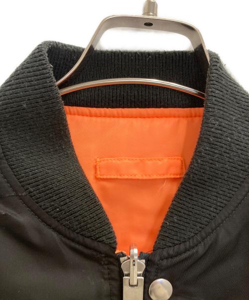 DIESEL（ディーゼル）DIESEL (ディーゼル) ダメージ加工リバーシブルフライトボンバージャケット ブラック サイズ:ＸＳの古着・服飾アイテム