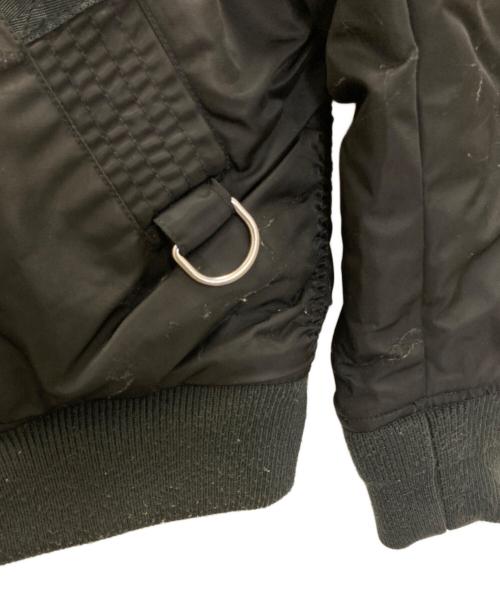DIESEL（ディーゼル）DIESEL (ディーゼル) ダメージ加工リバーシブルフライトボンバージャケット ブラック サイズ:ＸＳの古着・服飾アイテム