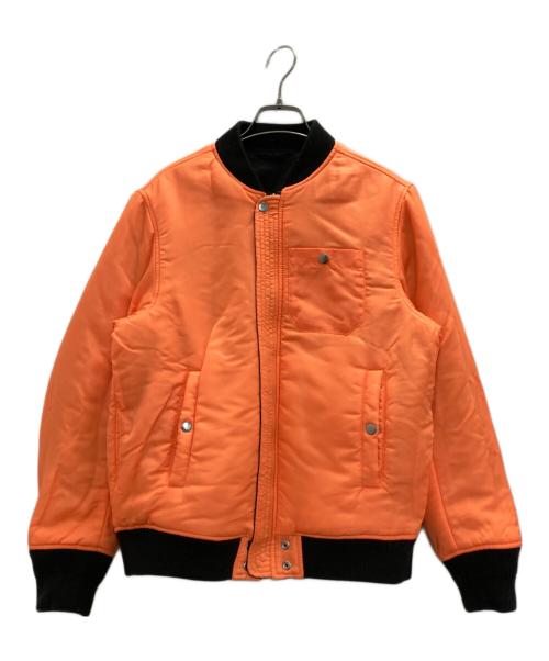 DIESEL（ディーゼル）DIESEL (ディーゼル) ダメージ加工リバーシブルフライトボンバージャケット ブラック サイズ:ＸＳの古着・服飾アイテム