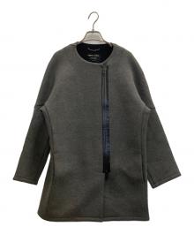 support surface（サポートサーフェス）の古着「ノーカラーコート」｜グレー