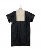 MORSEモールス）の古着「パネルカット シルクワンピース」｜ブラック