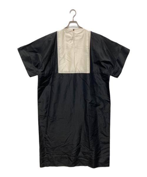 MORSE（モールス）MORSE (モールス) パネルカット シルクワンピース ブラック サイズ:ONEの古着・服飾アイテム