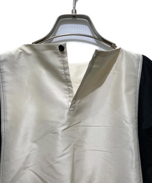 MORSE（モールス）MORSE (モールス) パネルカット シルクワンピース ブラック サイズ:ONEの古着・服飾アイテム