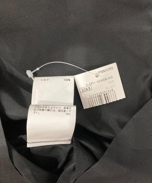 MORSE（モールス）MORSE (モールス) パネルカット シルクワンピース ブラック サイズ:ONEの古着・服飾アイテム