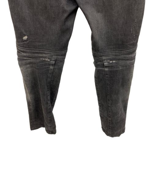 BALMAIN（バルマン）BALMAIN (バルマン) バイカーデニムパンツ ブラック サイズ:31の古着・服飾アイテム