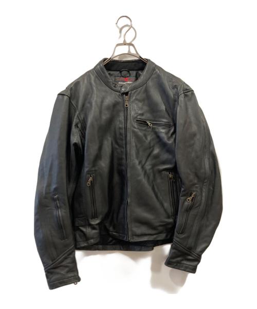ROUGH&ROAD（ラフアンドロード）ROUGH&ROAD (ラフアンドロード) レザージャケット ブラック サイズ:Lの古着・服飾アイテム