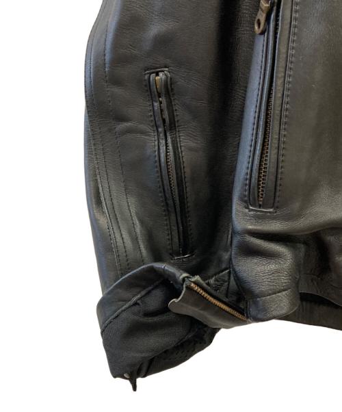 ROUGH&ROAD（ラフアンドロード）ROUGH&ROAD (ラフアンドロード) レザージャケット ブラック サイズ:Lの古着・服飾アイテム